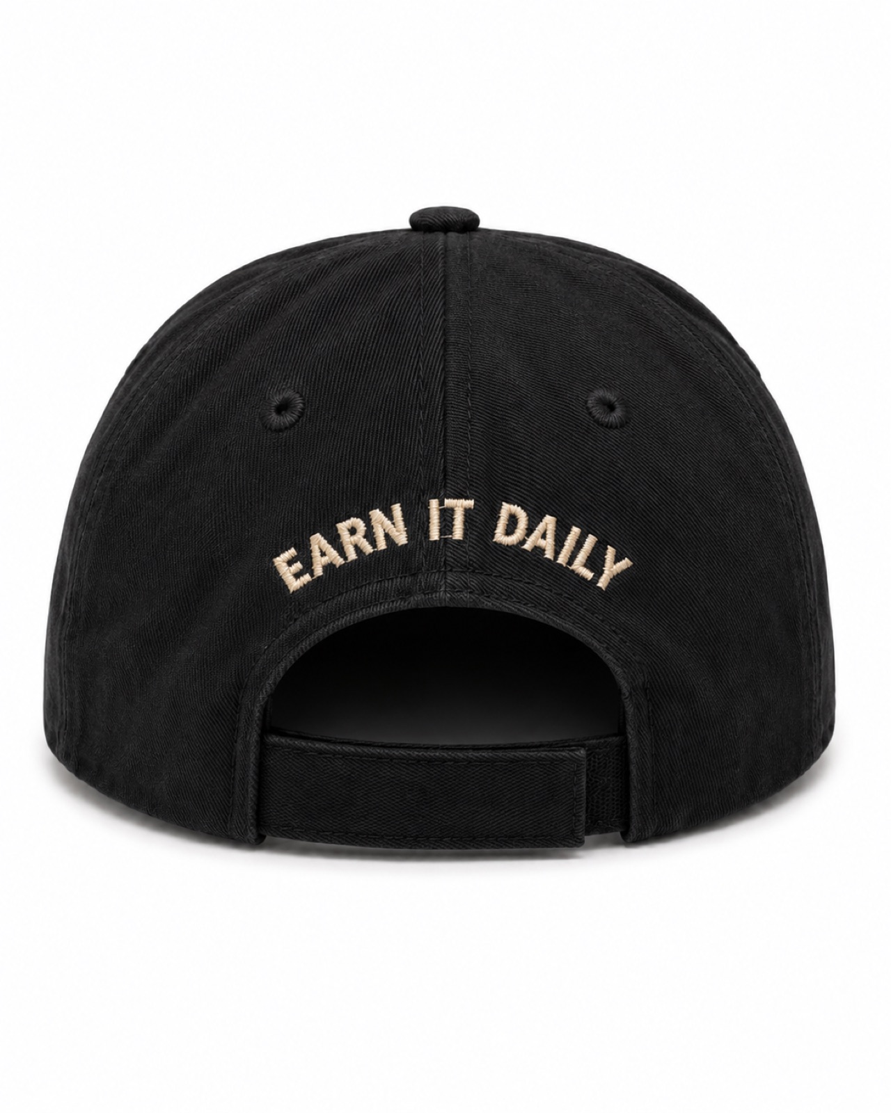 Gorra Negro / Crema, vista trasera