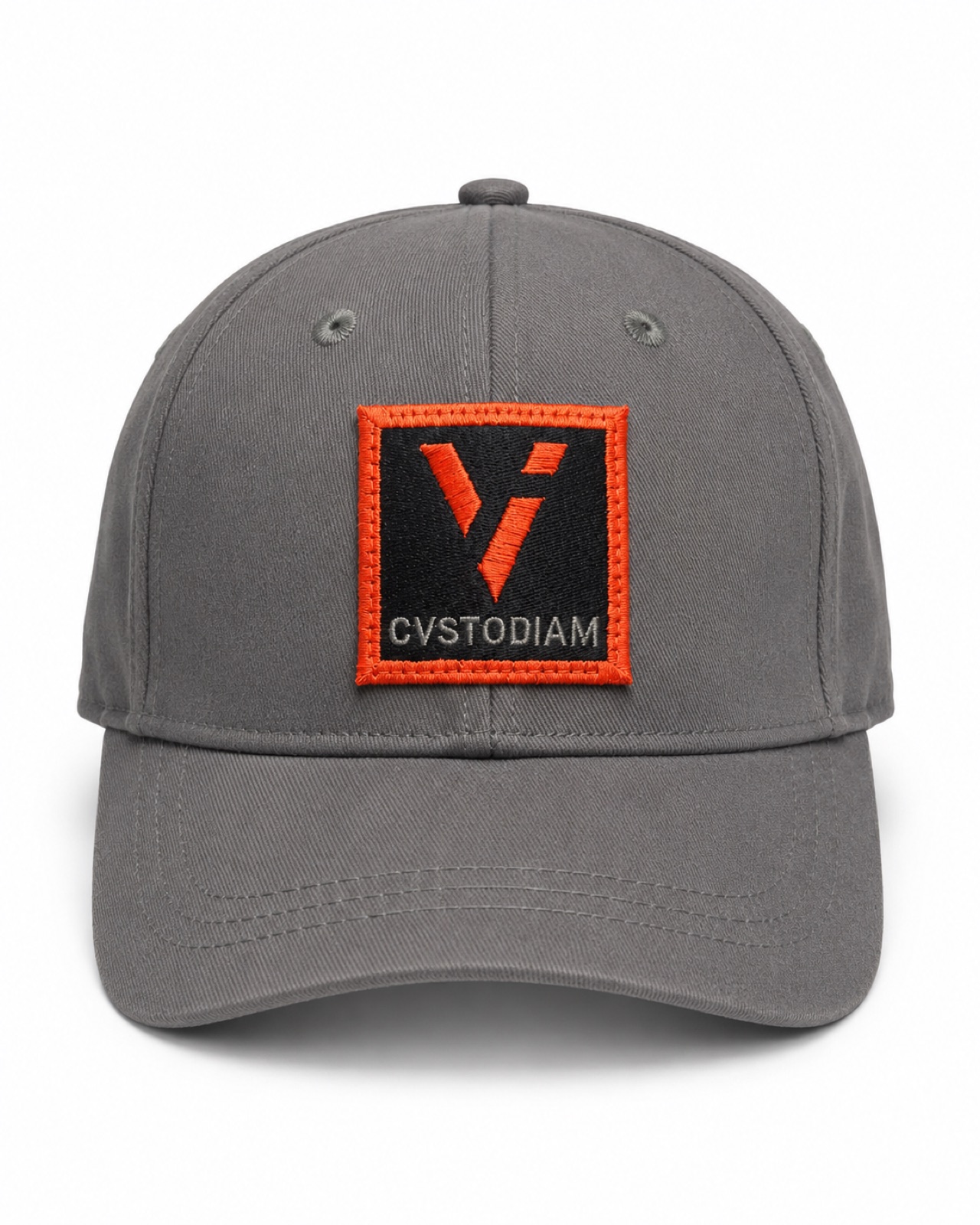 Gorra Gris / Naranja, vista frontal