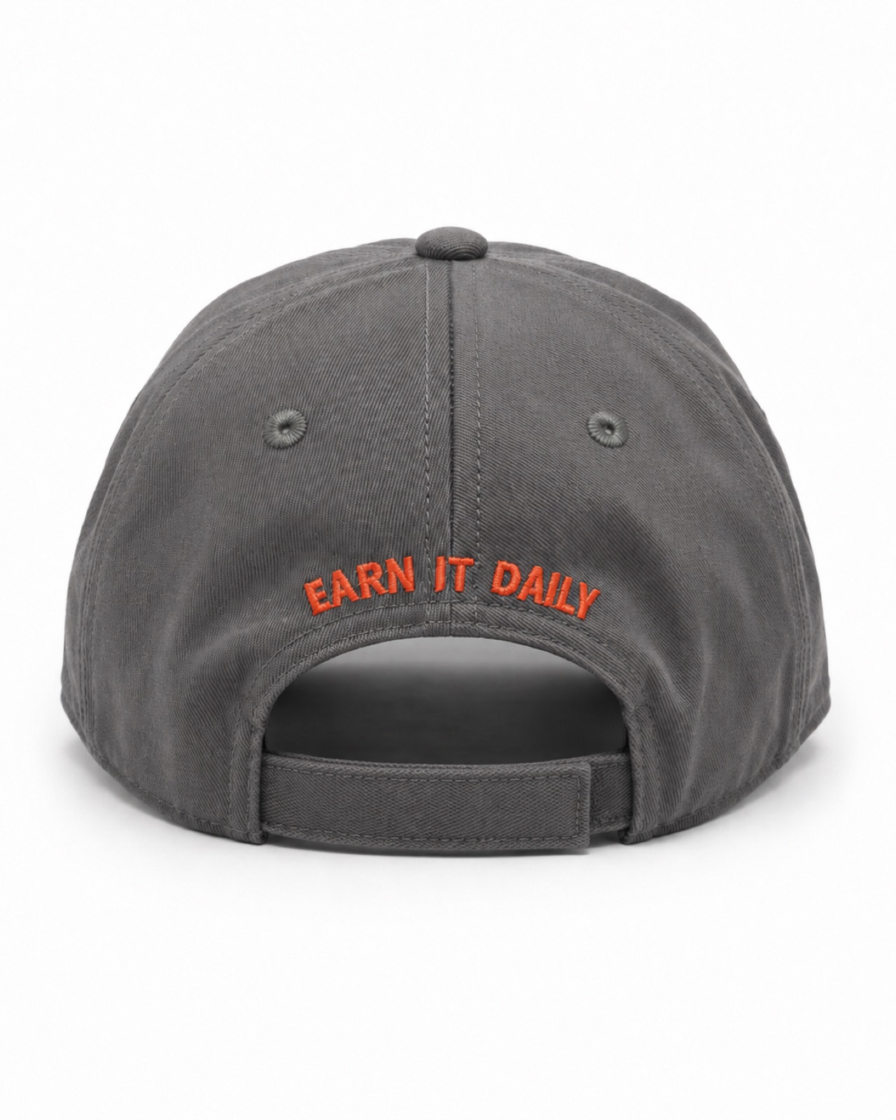 Gorra Gris / Naranja, vista trasera