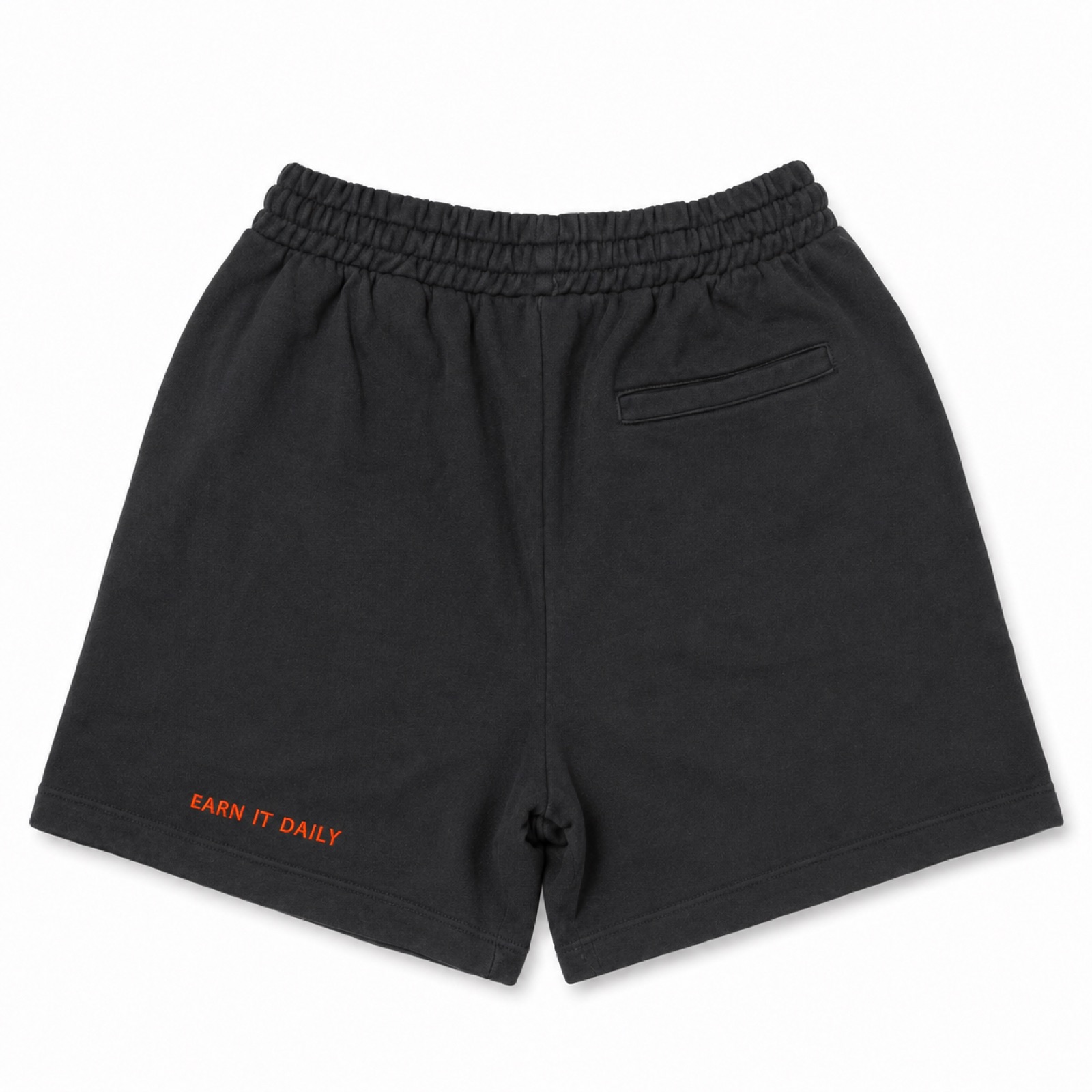 Pantalón corto Negro / Naranja, vista trasera