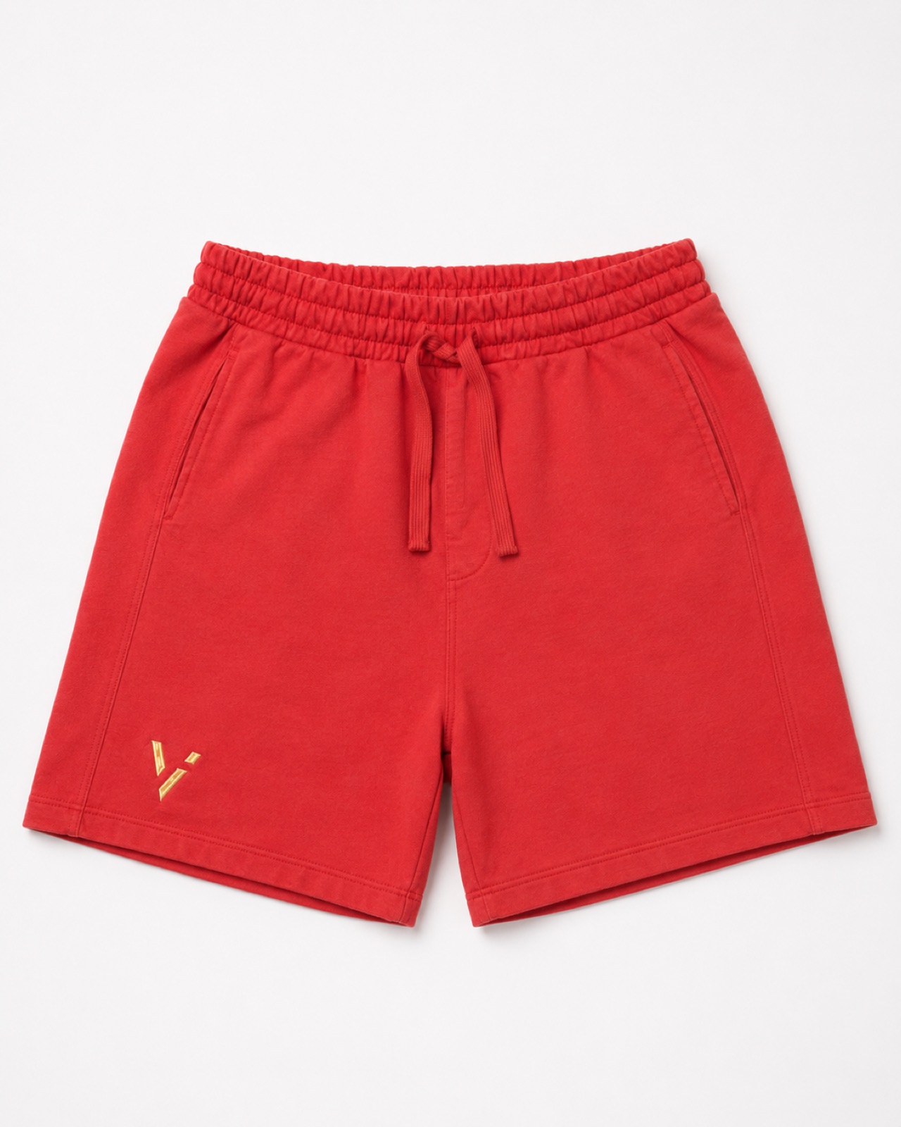 Pantalón corto Rojo / Oro, vista frontal